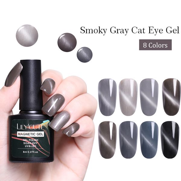 lilycute 1 bottle cat eye gel smoky gray series sequins magnetic soak off uv nail art gel polish
lilycute 1 bottle cat eye gel smoky gray series sequins magnetic soak off uv nail art gel polish