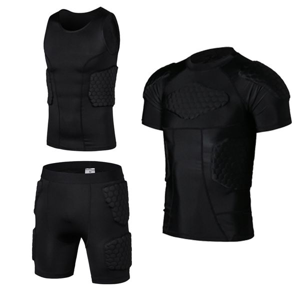 honeycomb pad soccer rugby basketball jersey armor vest shorts t-shirt anti crash sportwear sport safety men's clothing, Black;blue
honeycomb pad soccer rugby basketball jersey armor vest shorts t-shirt anti crash sportwear sport safety men's clothing, Black;blue
