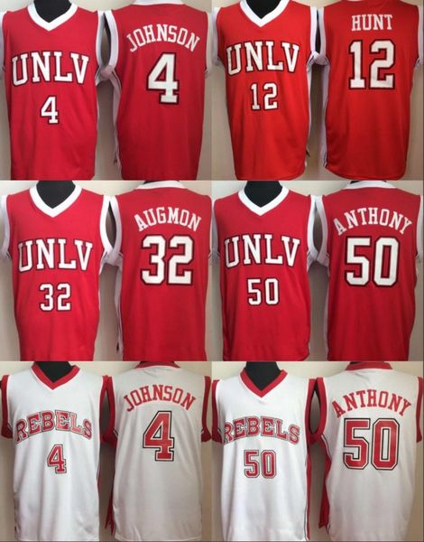 mens university of nevada las vegas 4 larry johnson 12 anderson hunt 50 greg anthony 32 stacey augmon unlv college basketball jersey, Black;red
mens university of nevada las vegas 4 larry johnson 12 anderson hunt 50 greg anthony 32 stacey augmon unlv college basketball jersey, Black;red