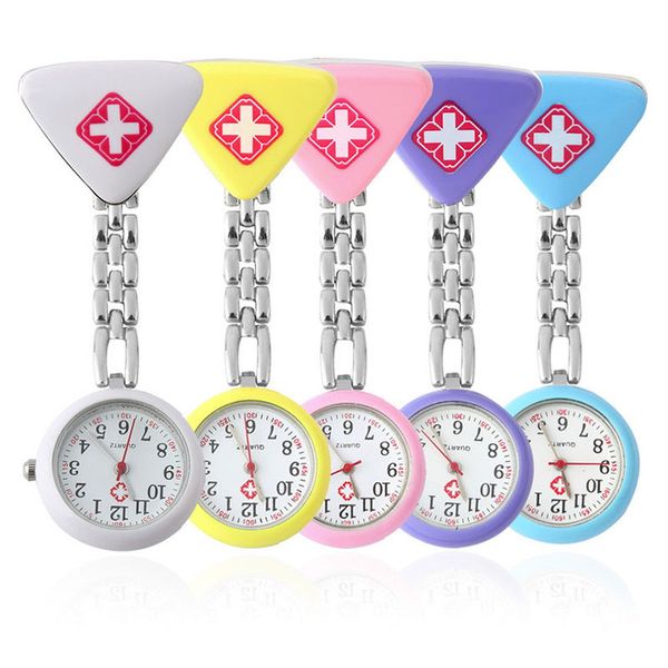 shellhard 1pc women lady triangle nurse watch 7 colors clip quartz red cross brooch nurses watch fob hanging medical, Slivery;golden
shellhard 1pc women lady triangle nurse watch 7 colors clip quartz red cross brooch nurses watch fob hanging medical, Slivery;golden