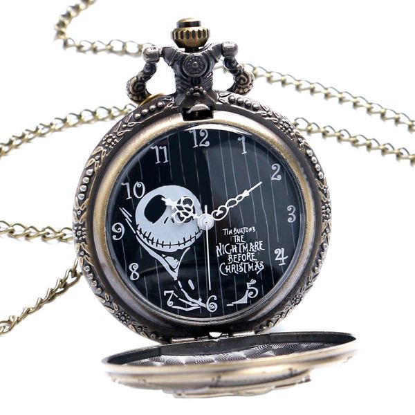 vintage jack skellington the burton's nightmare before christmas quartz pocket watch necklace chain women men gift, Slivery;golden
vintage jack skellington the burton's nightmare before christmas quartz pocket watch necklace chain women men gift, Slivery;golden
