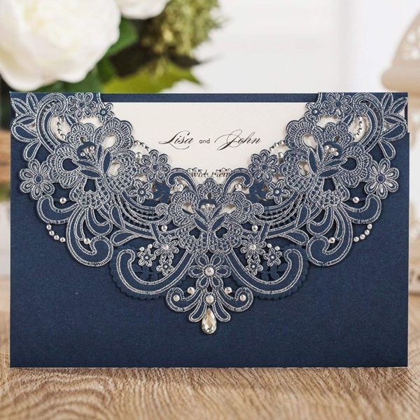 wishmade personalized printed laser cut paper invitation wedding cards 50pcs navy blue invitations envelope aw7513, Black
wishmade personalized printed laser cut paper invitation wedding cards 50pcs navy blue invitations envelope aw7513, Black