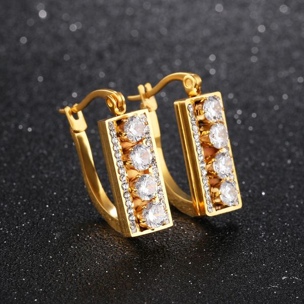 micro-inlaid zircon ladies earrings titanium steel gold-plated earrings stylish temperament inlaid small rhinestone earrings, Golden;silver
micro-inlaid zircon ladies earrings titanium steel gold-plated earrings stylish temperament inlaid small rhinestone earrings, Golden;silver