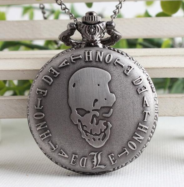 death note theme pocket watches with necklace chain cool skull watch cosplay gifts for boys children kids birthday gift, Slivery;golden
death note theme pocket watches with necklace chain cool skull watch cosplay gifts for boys children kids birthday gift, Slivery;golden