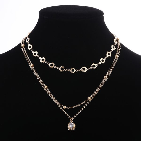 2018 new exquisite multilayer statement necklace jewelry gold silver color crystal pendant necklace for women choker gift bijoux
2018 new exquisite multilayer statement necklace jewelry gold silver color crystal pendant necklace for women choker gift bijoux