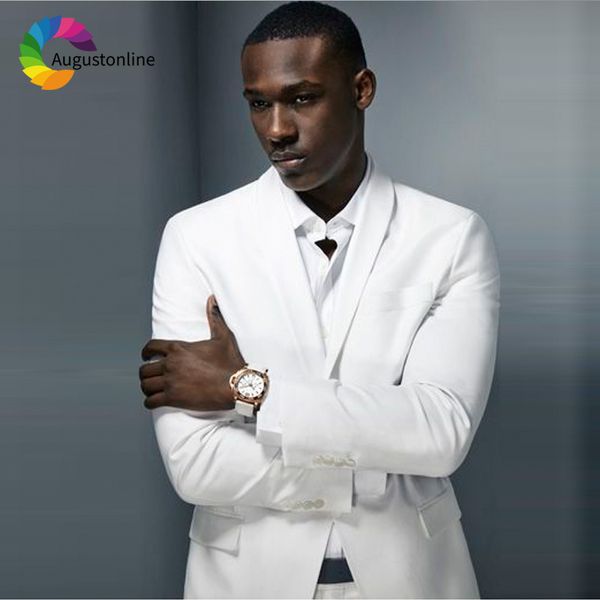 white slim fit men suits wedding groom tuxedos 2 pieces (jacket+pants) bridegroom prom suits blazer man costume homme, White;black
white slim fit men suits wedding groom tuxedos 2 pieces (jacket+pants) bridegroom prom suits blazer man costume homme, White;black