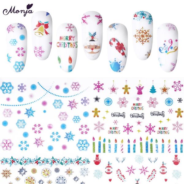 monja 12 styles nail art christmas pattern series design water transfer full cover foil decals stickers diy decoration, Black
monja 12 styles nail art christmas pattern series design water transfer full cover foil decals stickers diy decoration, Black