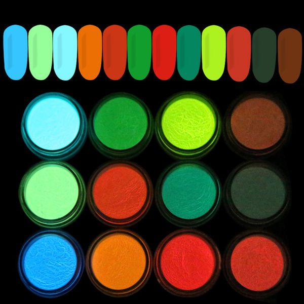 12pcs luminous glitter glow in the dark powder set neon nail dust fluorescent effect ultrafine pigment nail art decorations diy, Silver;gold
12pcs luminous glitter glow in the dark powder set neon nail dust fluorescent effect ultrafine pigment nail art decorations diy, Silver;gold