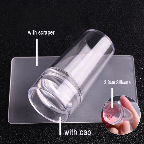 new design art pure clear jelly stamper scraper set marshmallow with cap 2.8cm transparent silicone nail stamper scraper, White
new design art pure clear jelly stamper scraper set marshmallow with cap 2.8cm transparent silicone nail stamper scraper, White