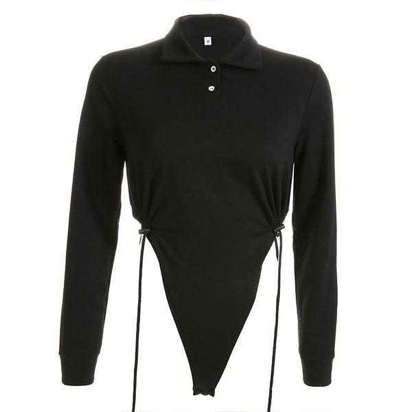 2021 women autumn t shirts black cotton blend polo collar jumpsuit long sleeves rompers b0733m06, White
2021 women autumn t shirts black cotton blend polo collar jumpsuit long sleeves rompers b0733m06, White
