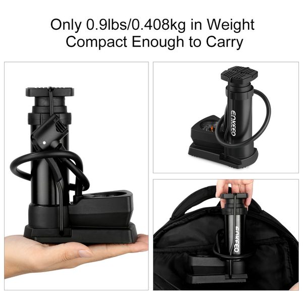 enkeeo foot activated floor bicycle pump with gauge 120 psi no valve changing cycle bike pump tires sports balls bicycle accessories
enkeeo foot activated floor bicycle pump with gauge 120 psi no valve changing cycle bike pump tires sports balls bicycle accessories