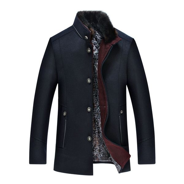 medium and high grade 2016 middle-aged men in winter fur men's short wool coat, Black
medium and high grade 2016 middle-aged men in winter fur men's short wool coat, Black