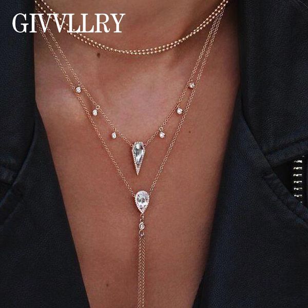 givvllry elegant multilayered chain necklace jewelry vintage water drop crystal long metal tassel pendant necklace for women, Silver
givvllry elegant multilayered chain necklace jewelry vintage water drop crystal long metal tassel pendant necklace for women, Silver