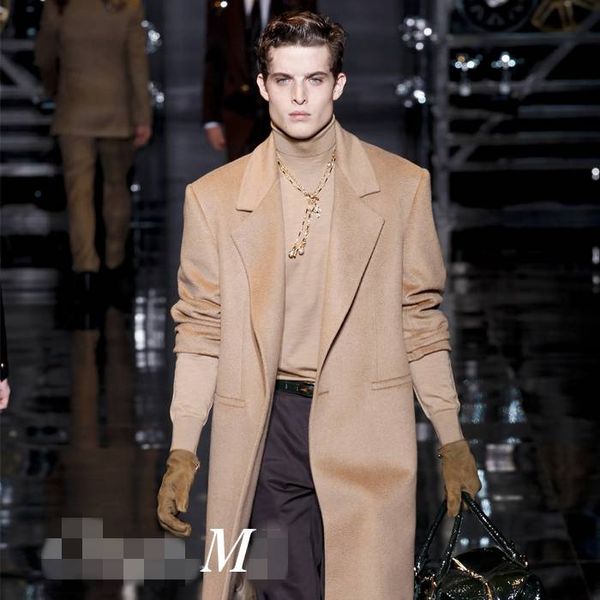 2018 new men's autumn winter fashion woolen overcoat coat there a grain of buckle long slim coat size plus costumes, Black
2018 new men's autumn winter fashion woolen overcoat coat there a grain of buckle long slim coat size plus costumes, Black