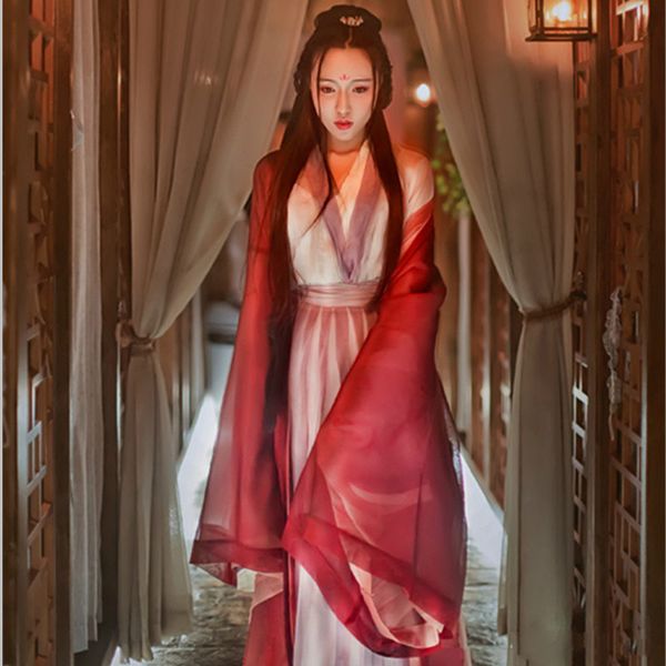 2018 summer purple women's ancient tang dynasty empress dress traditional hanfu cosplay clothing women chinese ancient costume, Black;red
2018 summer purple women's ancient tang dynasty empress dress traditional hanfu cosplay clothing women chinese ancient costume, Black;red