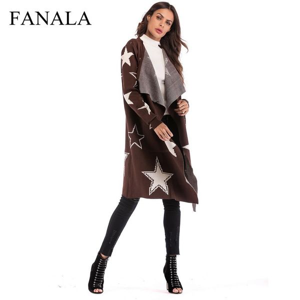 2018 autumn cardigan sweater knitting loose coat long sleeve mid-length coat patchwork star pattern knitted cardigan, White;black
2018 autumn cardigan sweater knitting loose coat long sleeve mid-length coat patchwork star pattern knitted cardigan, White;black