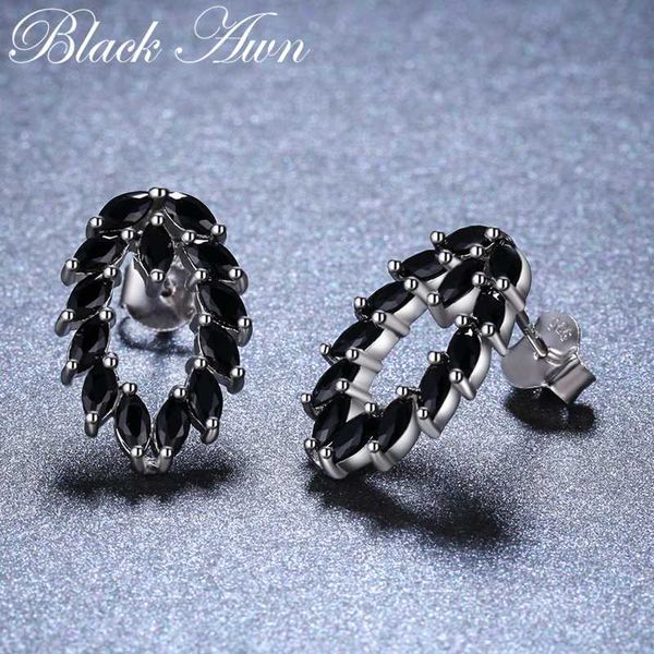 simple 100% genuine 925 sterling silver jewelry black spinel stone star cute party stud earrings for women bijoux femme i022, Golden;silver
simple 100% genuine 925 sterling silver jewelry black spinel stone star cute party stud earrings for women bijoux femme i022, Golden;silver