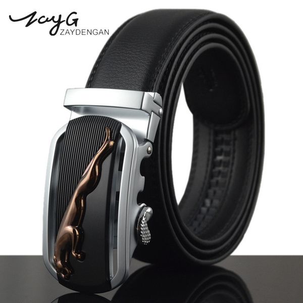 zayg designer new men fashion striped gold leopard automatic buckle belts luxury black cowhide leather men belt, Black;brown
zayg designer new men fashion striped gold leopard automatic buckle belts luxury black cowhide leather men belt, Black;brown
