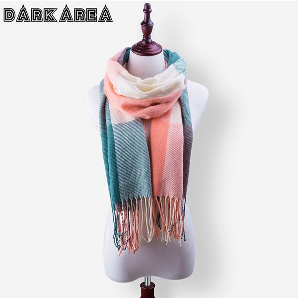 darkarea autumn winter female wool plaid scarf women cashmere scarves wide lattices long shawl wrap warm big long scarf, Blue;gray
darkarea autumn winter female wool plaid scarf women cashmere scarves wide lattices long shawl wrap warm big long scarf, Blue;gray
