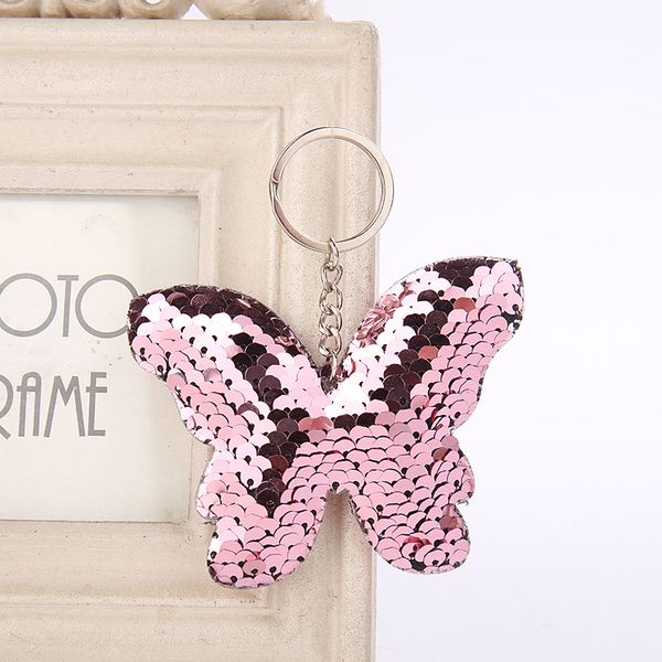 re cute butterfly keychain glitter pompom sequins key ring gifts for women llavero chaveros charm car bag pendant jewelry j40, Silver
re cute butterfly keychain glitter pompom sequins key ring gifts for women llavero chaveros charm car bag pendant jewelry j40, Silver