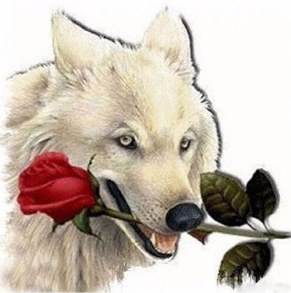 full square round drill 5d diy diamond painting "wolf biting rose" handmade 3d embroidery arts cross stitch mosaic decor gift
full square round drill 5d diy diamond painting "wolf biting rose" handmade 3d embroidery arts cross stitch mosaic decor gift