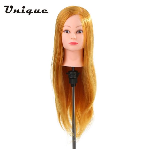 professional 24" dummy head 50% real human hair training head hairdressing salon + clamp holder hairdressing practice, Brown
professional 24" dummy head 50% real human hair training head hairdressing salon + clamp holder hairdressing practice, Brown