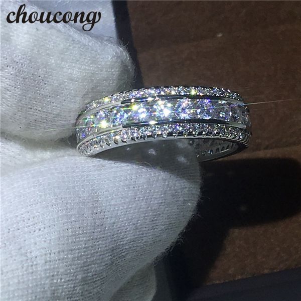 choucong full round diamonique cz jewelry white gold filled engagement wedding band ring set for women men love gift, Slivery;golden
choucong full round diamonique cz jewelry white gold filled engagement wedding band ring set for women men love gift, Slivery;golden