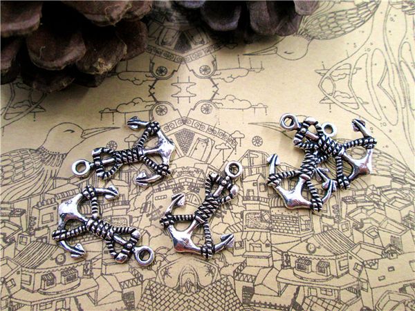 60pcs--anchor charms, antique tibetan silver tone anchor charm pendant 30x18mm, Bronze;silver
60pcs--anchor charms, antique tibetan silver tone anchor charm pendant 30x18mm, Bronze;silver