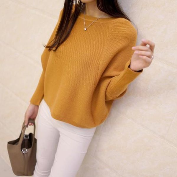 2018 spring korean new women's low collar loose solid size sweater pullover bianfushan female, White;black
2018 spring korean new women's low collar loose solid size sweater pullover bianfushan female, White;black