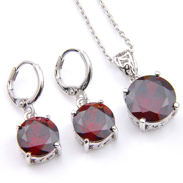 novel luckyshine 5 sets classic round fire red garnet cubic zirconia 925 silver pendants necklaces earrings gift wedding jewelry sets
novel luckyshine 5 sets classic round fire red garnet cubic zirconia 925 silver pendants necklaces earrings gift wedding jewelry sets