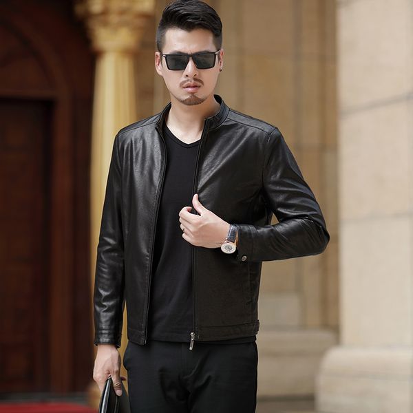 1862 new fashion men genuine leather coat men's overcoat autumn men's clothing leather jacket, Black;brown
1862 new fashion men genuine leather coat men's overcoat autumn men's clothing leather jacket, Black;brown
