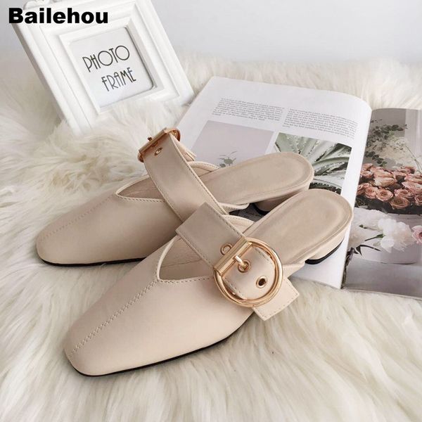 large size 36-41 women slippers low heel buckle female half slipper slip on loafers fashion mule shoes casual slides work shoes, Black
large size 36-41 women slippers low heel buckle female half slipper slip on loafers fashion mule shoes casual slides work shoes, Black