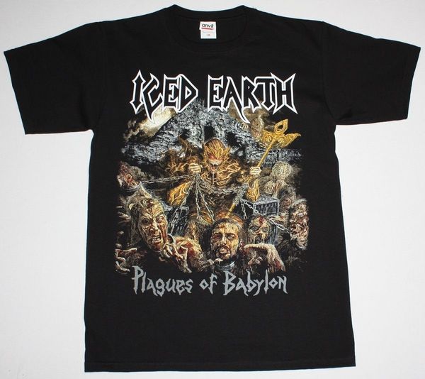 iced earth worldwide plagues tour 2014 heavy power metal new black t-shirt letter printing, White;black
iced earth worldwide plagues tour 2014 heavy power metal new black t-shirt letter printing, White;black