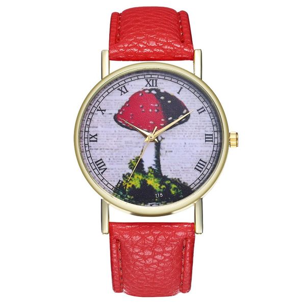 genboli mushroom plant pattern luxury fashion leather strap women quartz watch women 2018 montre sport bracelet, Slivery;brown
genboli mushroom plant pattern luxury fashion leather strap women quartz watch women 2018 montre sport bracelet, Slivery;brown