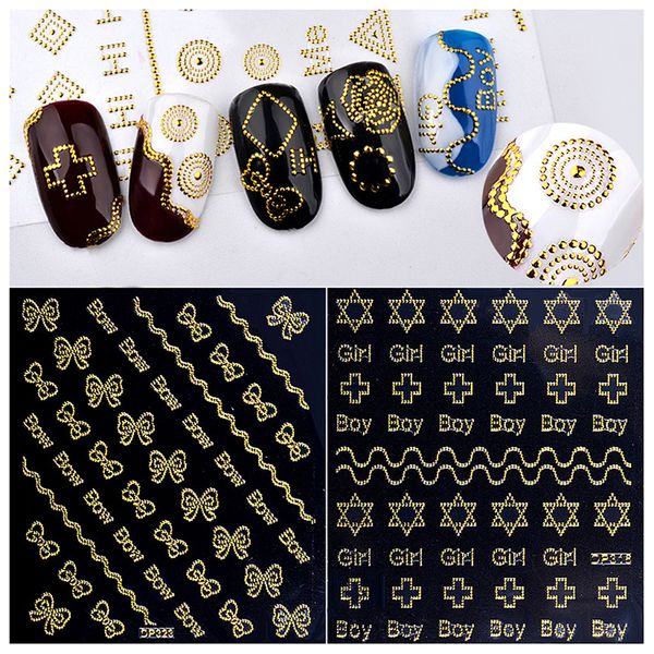 1 pcs gold 3d metal nail stickers bow cross flowers designs rivert adhesive nail decals diy manicure supplies, Black
1 pcs gold 3d metal nail stickers bow cross flowers designs rivert adhesive nail decals diy manicure supplies, Black
