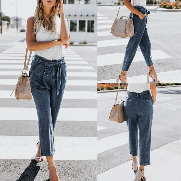 women hight waisted loose bow bandage hole denim high elastic plus size stretch jeans stretch pants jean 2018, Blue
women hight waisted loose bow bandage hole denim high elastic plus size stretch jeans stretch pants jean 2018, Blue