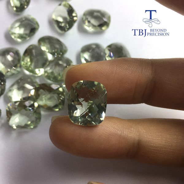 tbj, natural green amethyst cushion 12*14mm,7ct checkerboard cut loose gemstone for diy jewelry, Black
tbj, natural green amethyst cushion 12*14mm,7ct checkerboard cut loose gemstone for diy jewelry, Black