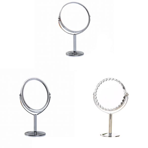 3 styles new silver desk type double side makeup mirrors with 1:2 magnifying function glass cosmetic mirror
3 styles new silver desk type double side makeup mirrors with 1:2 magnifying function glass cosmetic mirror