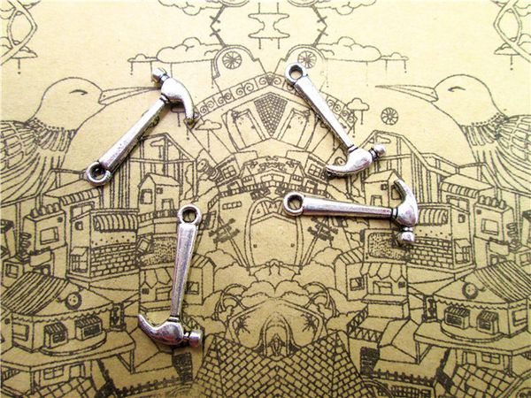 90pcs--hammer charms,antique tibetan silver tone 3d hammer charm pendants 13x20mm, Bronze;silver
90pcs--hammer charms,antique tibetan silver tone 3d hammer charm pendants 13x20mm, Bronze;silver