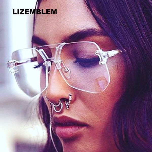 9 color irregular frameless oversize sunglasses women designer sunglasses gradient plastic frame fashion female shades transparent color eye, White;black
9 color irregular frameless oversize sunglasses women designer sunglasses gradient plastic frame fashion female shades transparent color eye, White;black