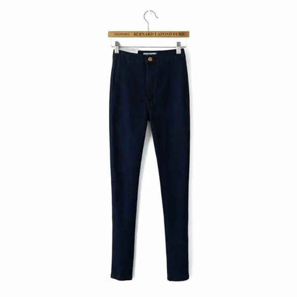 2018 new arrival women's clothes for autumn jeans thin high waist brief button elastic female denim slim pencil trousers, Blue
2018 new arrival women's clothes for autumn jeans thin high waist brief button elastic female denim slim pencil trousers, Blue