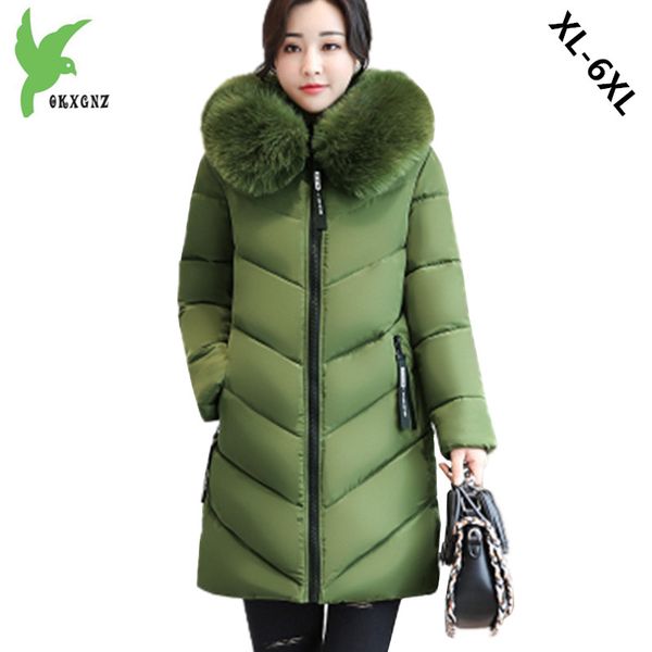 wholesale- plus size 6xl women winter cotton jacket coats thick warm parkas fashion hooded fur collar slim jacket 100kg can wear okxgnz1170, Black
wholesale- plus size 6xl women winter cotton jacket coats thick warm parkas fashion hooded fur collar slim jacket 100kg can wear okxgnz1170, Black
