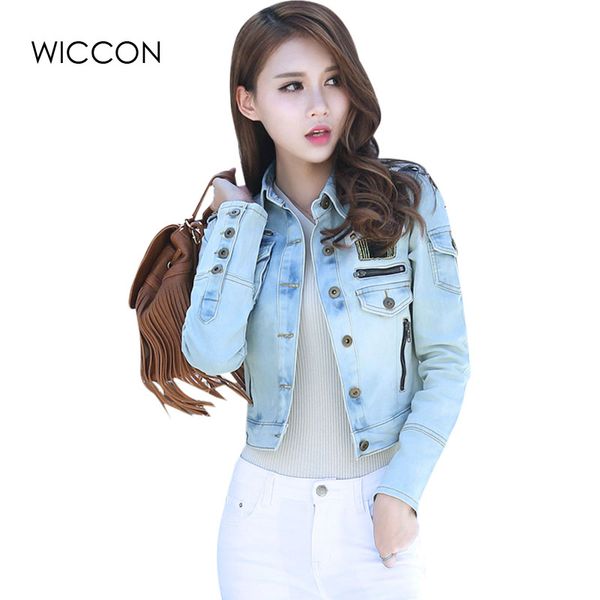 autumn patchwork denim jackets women vintage casual basic coat female slim jean jacket women england style bomber jackets wiccon, Black;brown
autumn patchwork denim jackets women vintage casual basic coat female slim jean jacket women england style bomber jackets wiccon, Black;brown