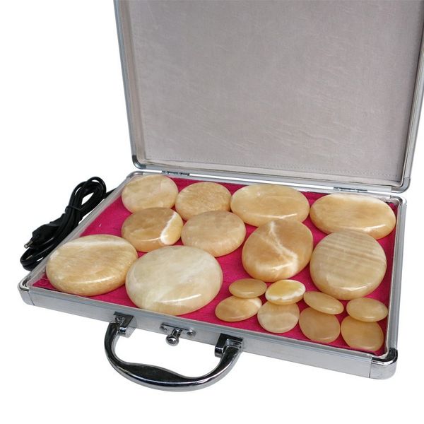 new type yellow jade 18pcs/set stone body massager salon spa with heater box stone massage rocks ce and rohs
new type yellow jade 18pcs/set stone body massager salon spa with heater box stone massage rocks ce and rohs
