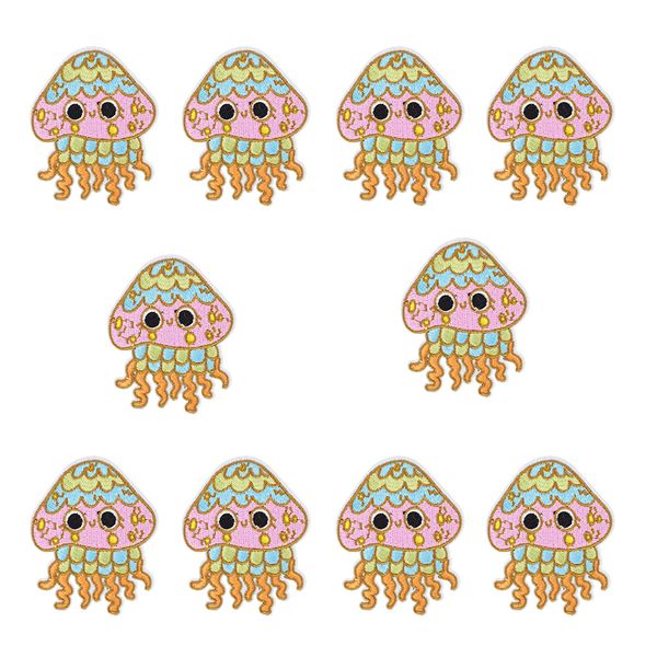 sew embroidery patch for clothing iron on applique animal stripe patch for children jacket cartoon jellyfish accessories 10 pcs, Black
sew embroidery patch for clothing iron on applique animal stripe patch for children jacket cartoon jellyfish accessories 10 pcs, Black