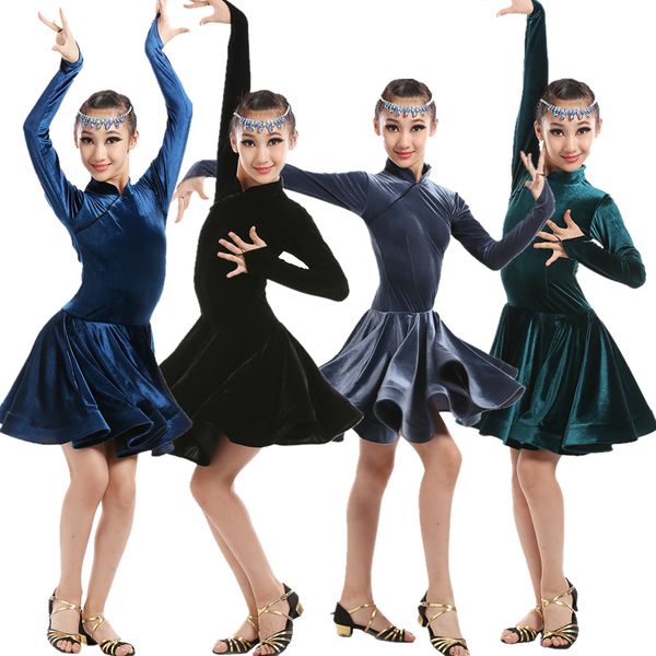 new velvet child latin dance costumes long sleeves latin dance dress for child dresses s-3xl, Black;red
new velvet child latin dance costumes long sleeves latin dance dress for child dresses s-3xl, Black;red