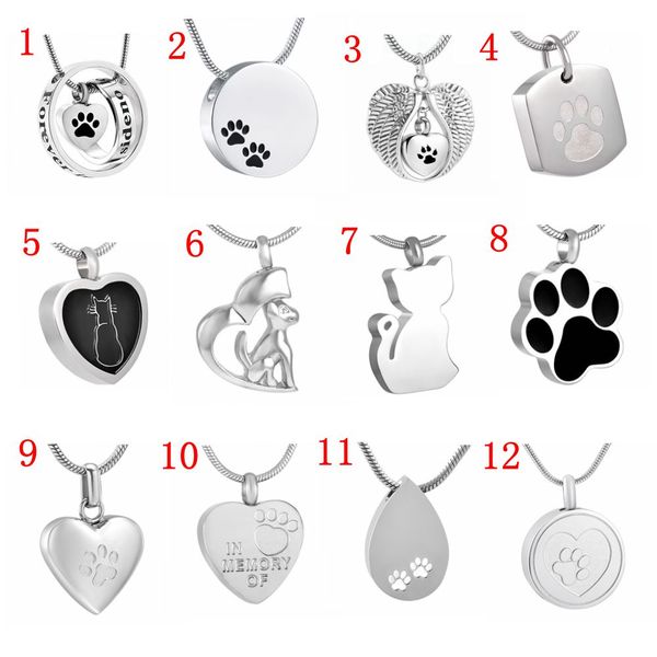 pet cremation jewelry 316l stainless steel pet urn pendant necklace for dog cat ashes keepsake jewellery - engrave text, Silver
pet cremation jewelry 316l stainless steel pet urn pendant necklace for dog cat ashes keepsake jewellery - engrave text, Silver