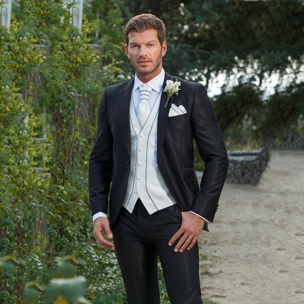 italian black men suits wedding suit 3piece jacket pants vest custom made groom tuxedo slim fit man blazers groomsmen suit ternos, Black;gray
italian black men suits wedding suit 3piece jacket pants vest custom made groom tuxedo slim fit man blazers groomsmen suit ternos, Black;gray