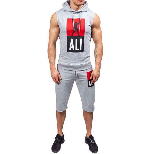 active fashion casual slim fit men s clothing tracksuit set summer men sportwear print clothes sporting suit hooded vest short tz14, Gray
active fashion casual slim fit men s clothing tracksuit set summer men sportwear print clothes sporting suit hooded vest short tz14, Gray