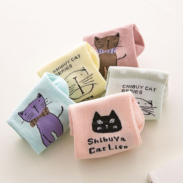 10pcs=5pairs cute cartoon animal cats pattern lovely women socks summer fashion casual harajuku style cotton socks women, Black;white
10pcs=5pairs cute cartoon animal cats pattern lovely women socks summer fashion casual harajuku style cotton socks women, Black;white